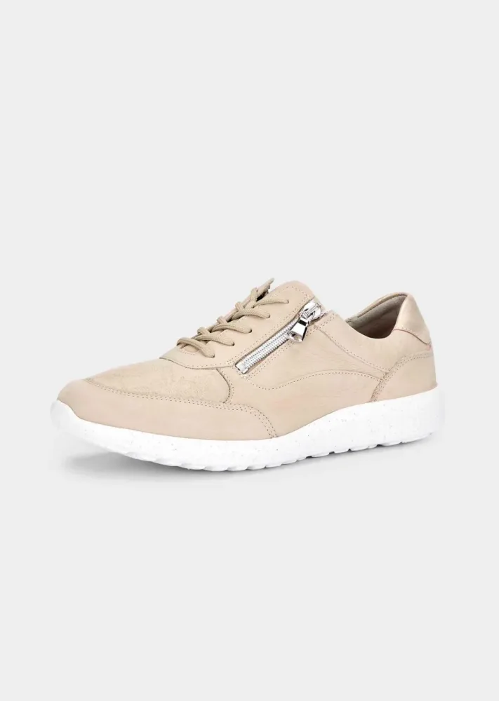 Sneaker mit federnder Luftpolstersohle - beige - Gr. 7 von Goldner Fashion