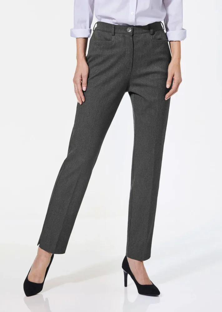 Bauchweghose Adelina by Scheiter - anthrazit - Gr. 20 von Goldner Fashion