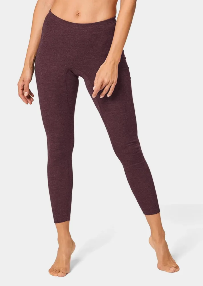 Thermo Damen-Unterwäsche lange Hose - bordeaux / méliert - Gr. 40 von Goldner Fashion