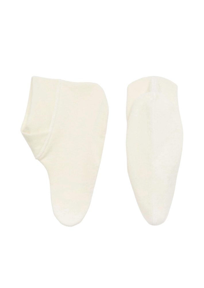 Bettsocken mit Angora - cremeweiss - Gr. S von Goldner Fashion