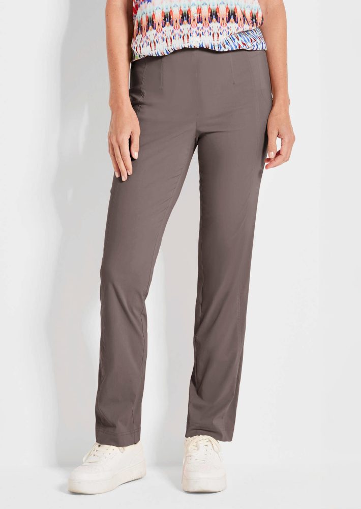 Pflegeleichte Bengalinhose CARLA - taupe - Gr. 20 von Goldner Fashion