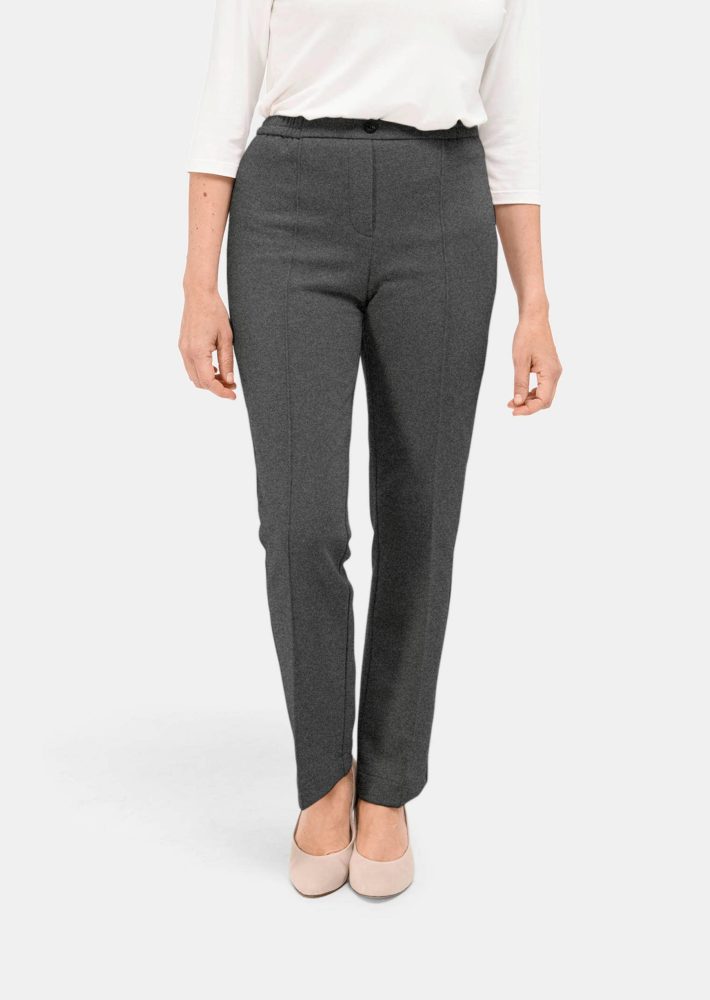 Thermo-Schlupfhose CARLA aus Jersey - grau / méliert - Gr. 19 von Goldner Fashion