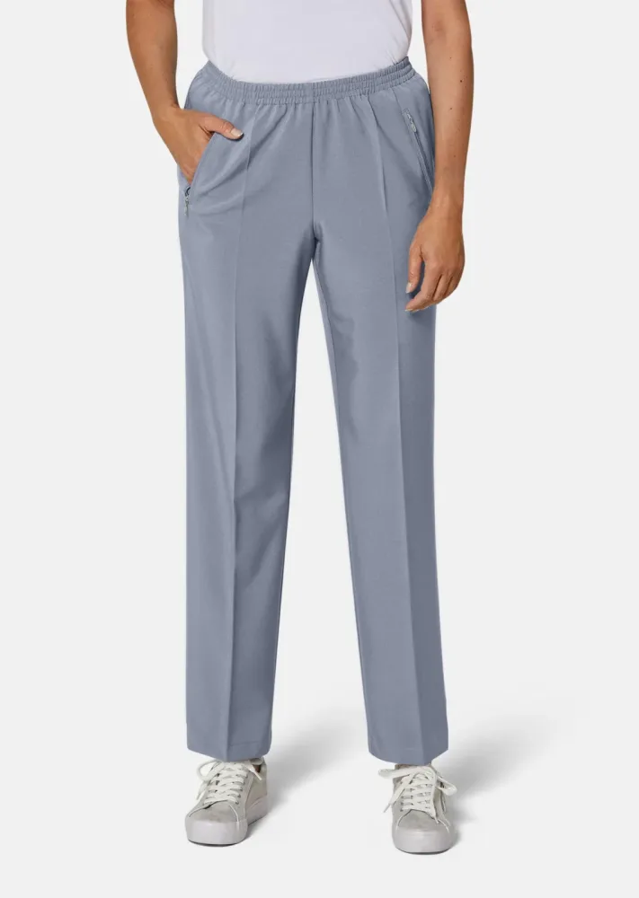 Pflegeleichte Reiseschlupfhose CARLA - grau - Gr. 24 von Goldner Fashion