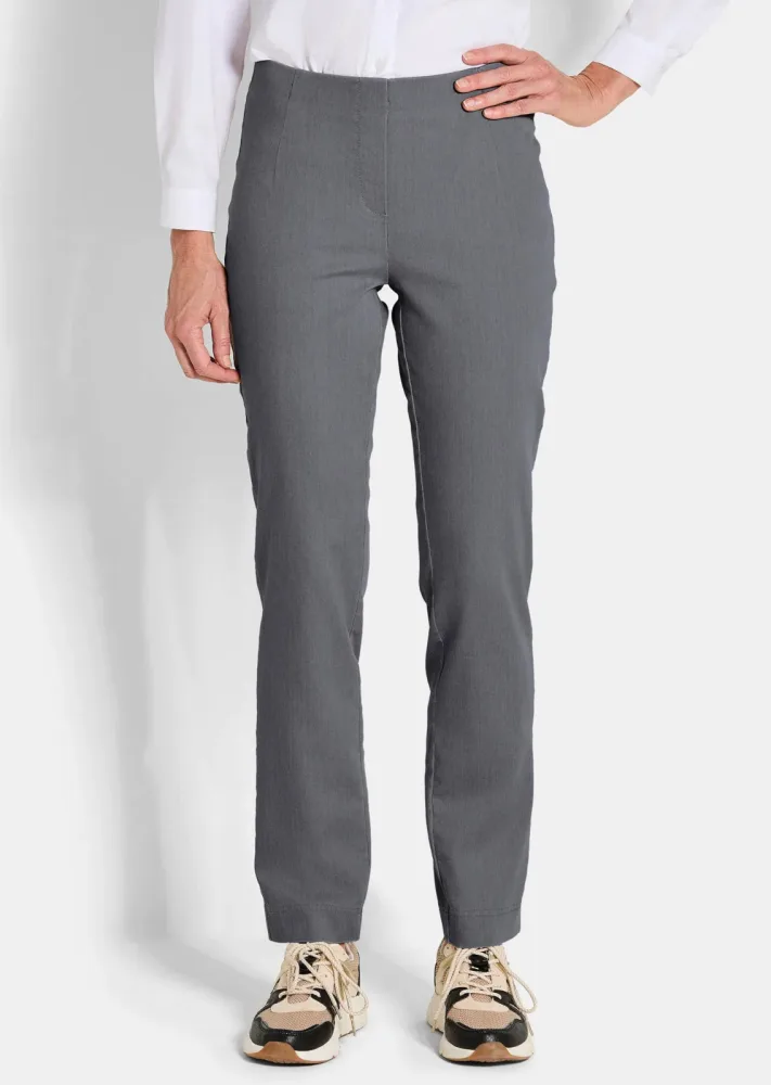 Bengalinhose LOUISA in Denim-Optik - grau - Gr. 20 von Goldner Fashion