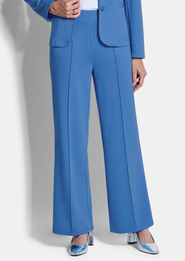Jersey-Hose VERA mit Biesen - blau - Gr. 20 von Goldner Fashion