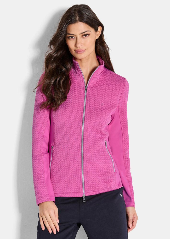 Sportjacke in taillierter Form - pink - Gr. 46 von Goldner Fashion