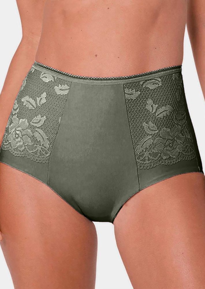 Miederhose mit Baumwolle - salbei - Gr. 42 von Goldner Fashion