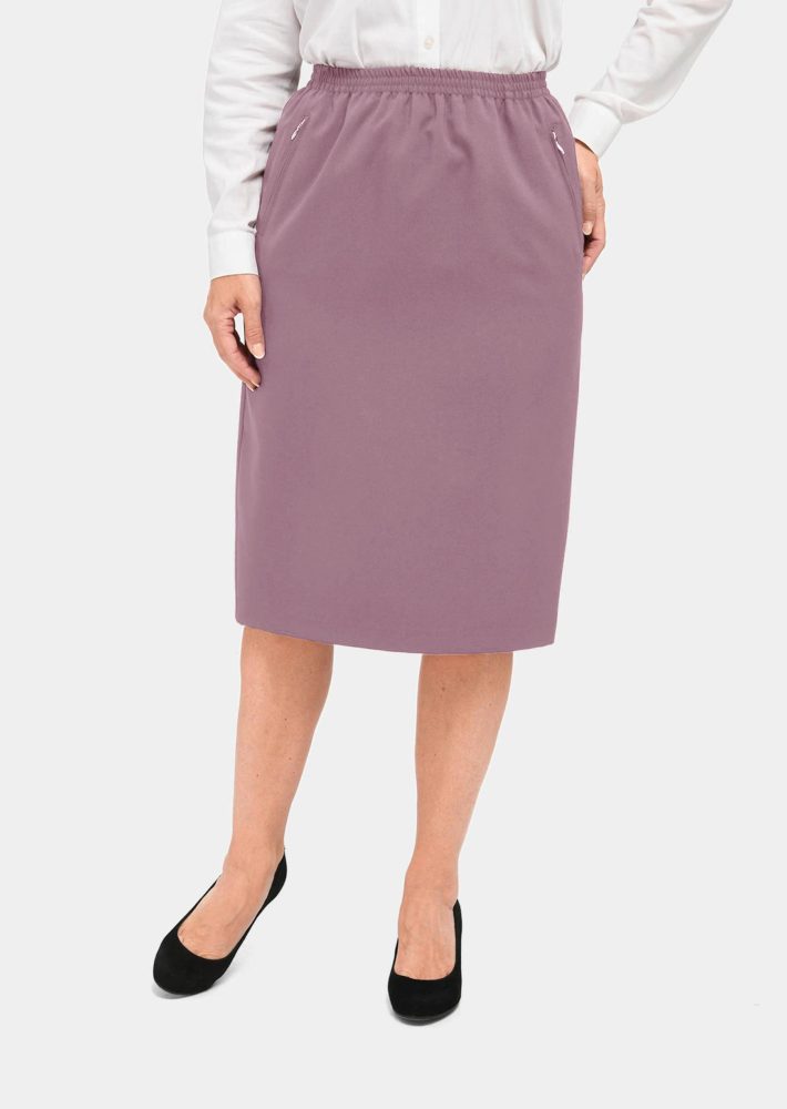 Knitterfreier Reiseschlupfjupe - flieder - Gr. 21 von Goldner Fashion