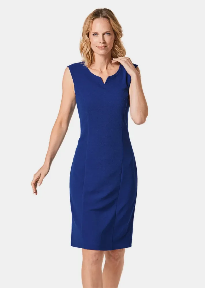 Strukturiertes Jerseykleid - royalblau - Gr. 23 von Goldner Fashion