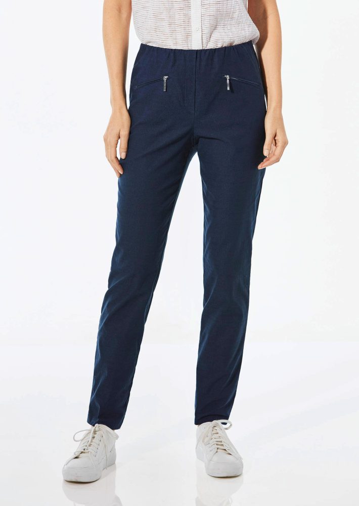 Schmale Bengalinhose LOUISA - marine - Gr. 235 von Goldner Fashion