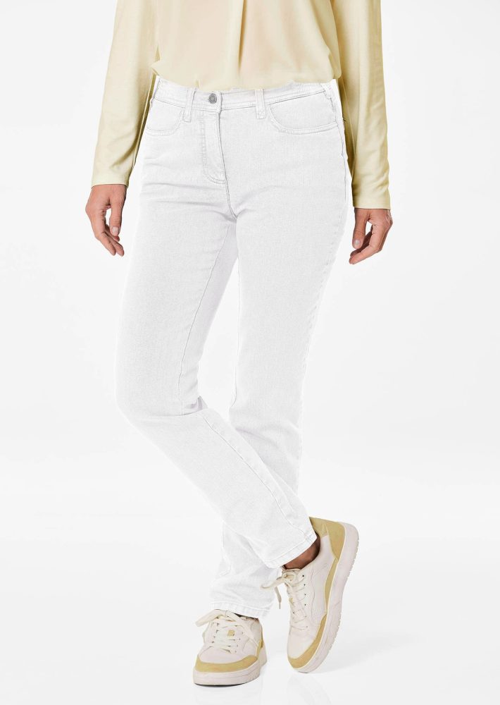 Röhrenjeans LOUISA COMFORT+ - weiss - Gr. 22 von Goldner Fashion