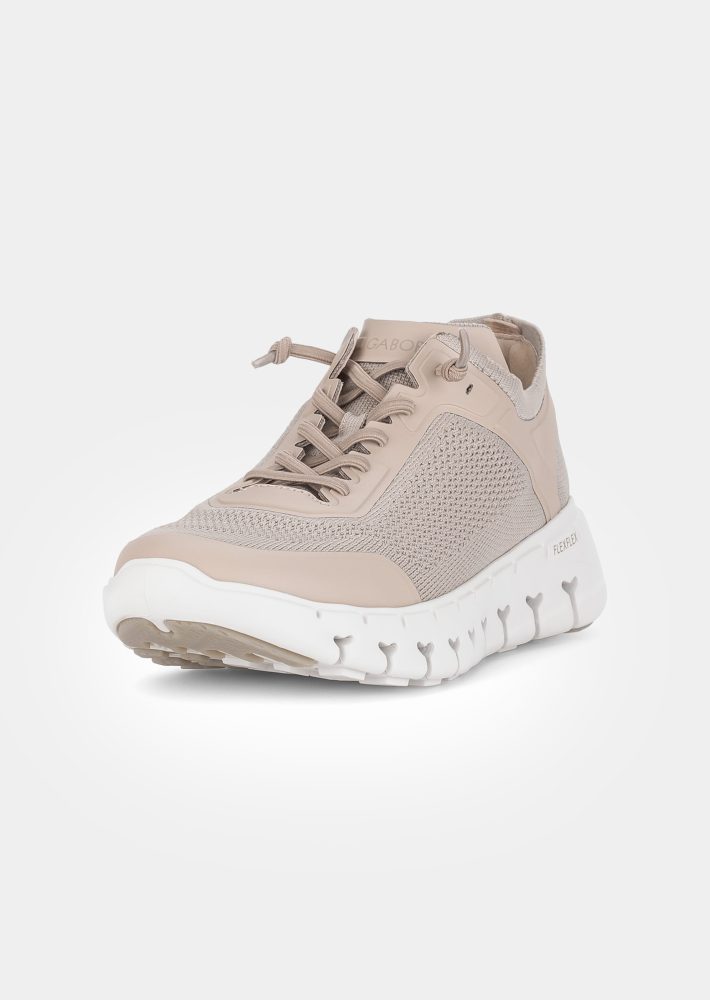 Sneaker aus atmungsaktivem Mesh - beige - Gr. 4 von Goldner Fashion