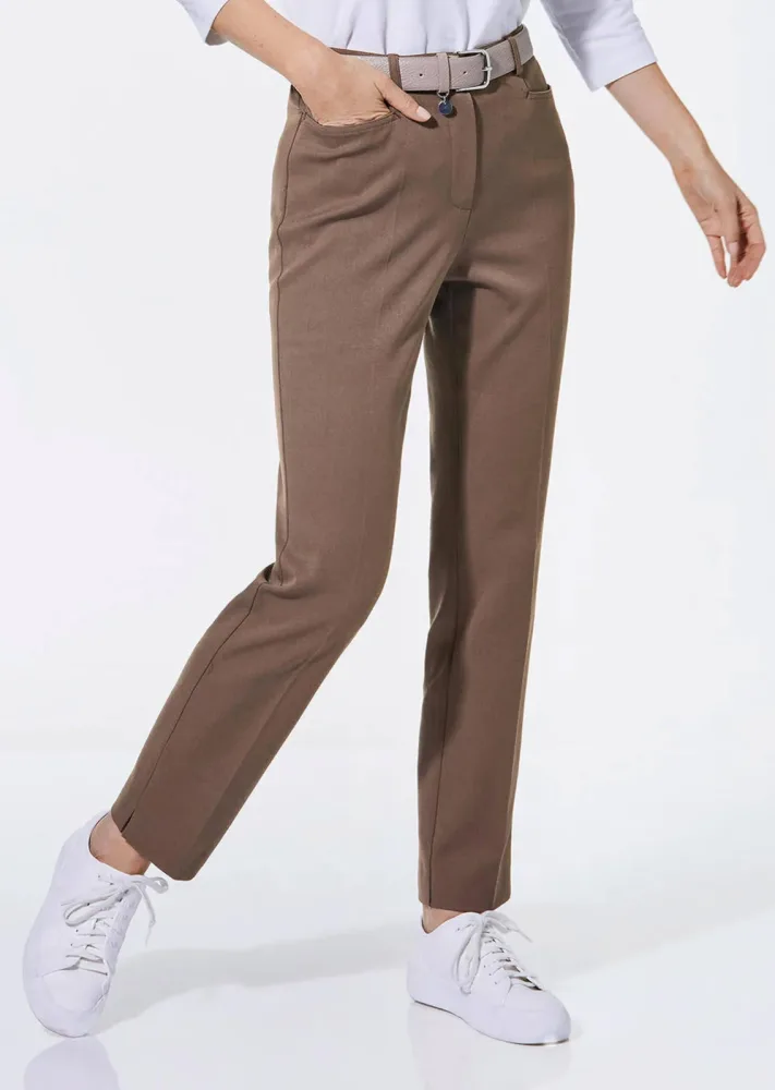Bauchweghose Adelina by Scheiter - taupe - Gr. 20 von Goldner Fashion