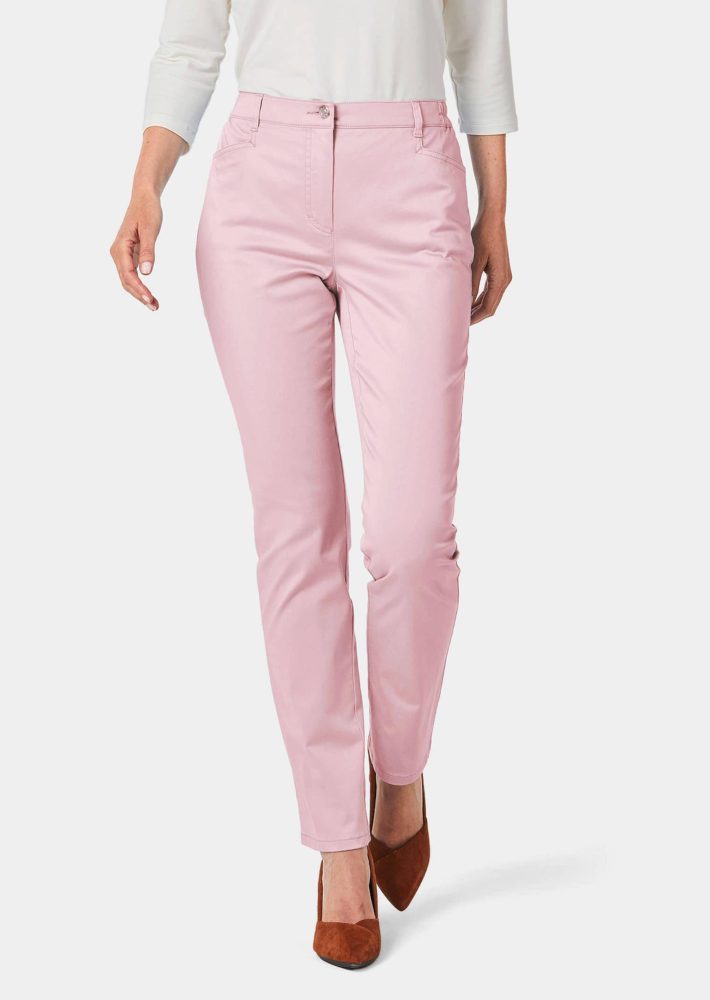 Satin-Baumwollhose LOUISA - rosé - Gr. 20 von Goldner Fashion