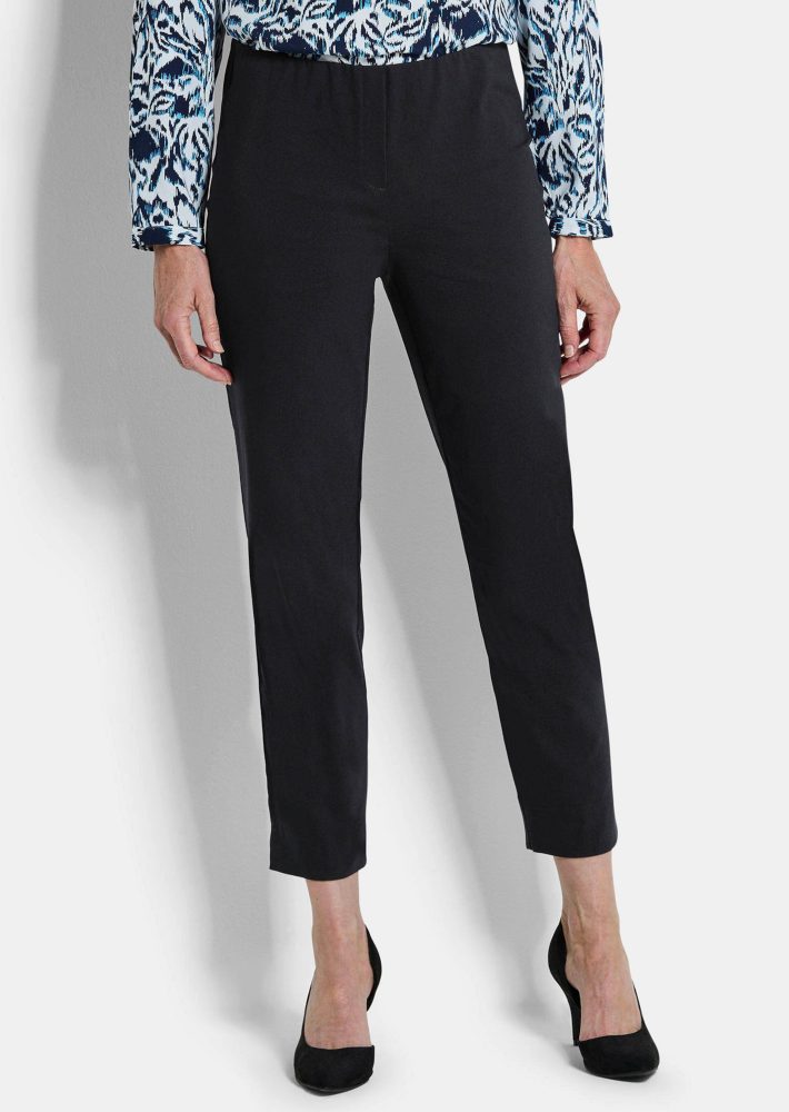 7/8-Bengalinhose LOUISA mit Schlupfbund - schwarz - Gr. 20 von Goldner Fashion