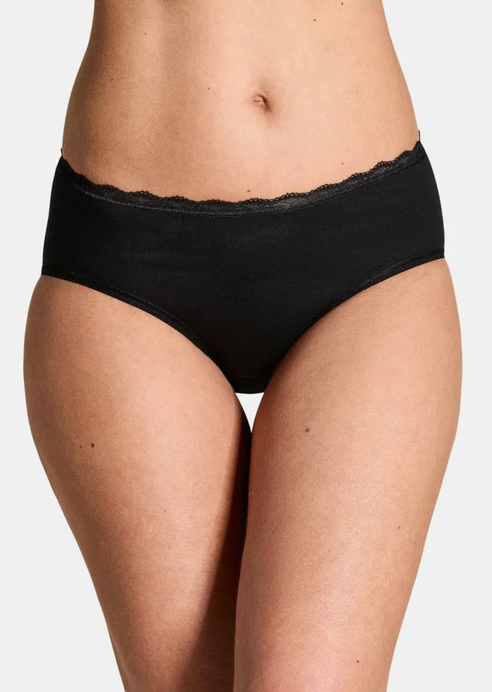 Taillenslip im 2er-Pack - schwarz - Gr. 46 von Goldner Fashion