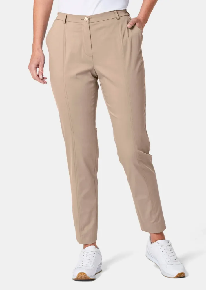 Bequeme Satinhose LOUISA - beige - Gr. 24 von Goldner Fashion