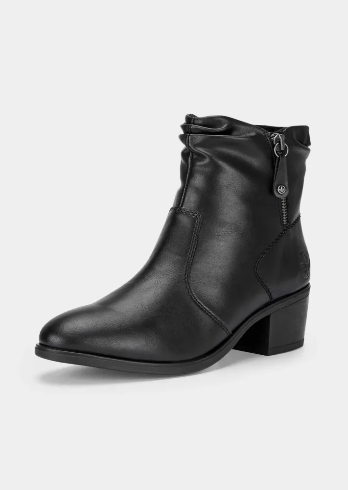 Stiefeletten mit Blockabsatz - schwarz - Gr. 37 von Goldner Fashion