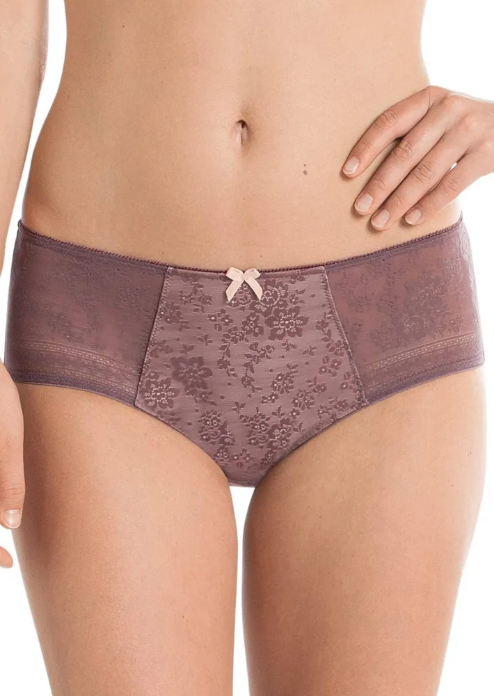 Formender Taillenslip mit Spitzeneinsatz - altrosé - Gr. 38 von Goldner Fashion