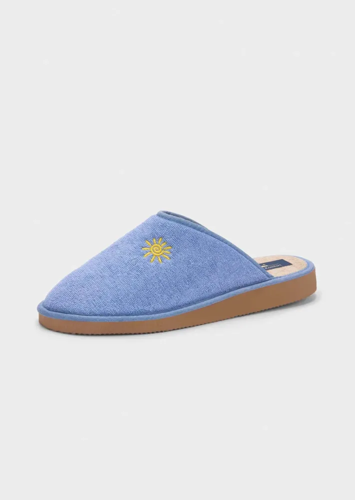 Pantoffeln mit flexibler Sohle - blau - Gr. 37 von Goldner Fashion