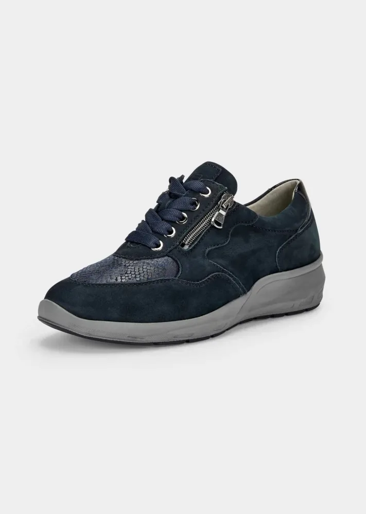 Hallux-Sneaker mit dämpfender Laufsohle - marine - Gr. 37 von Goldner Fashion