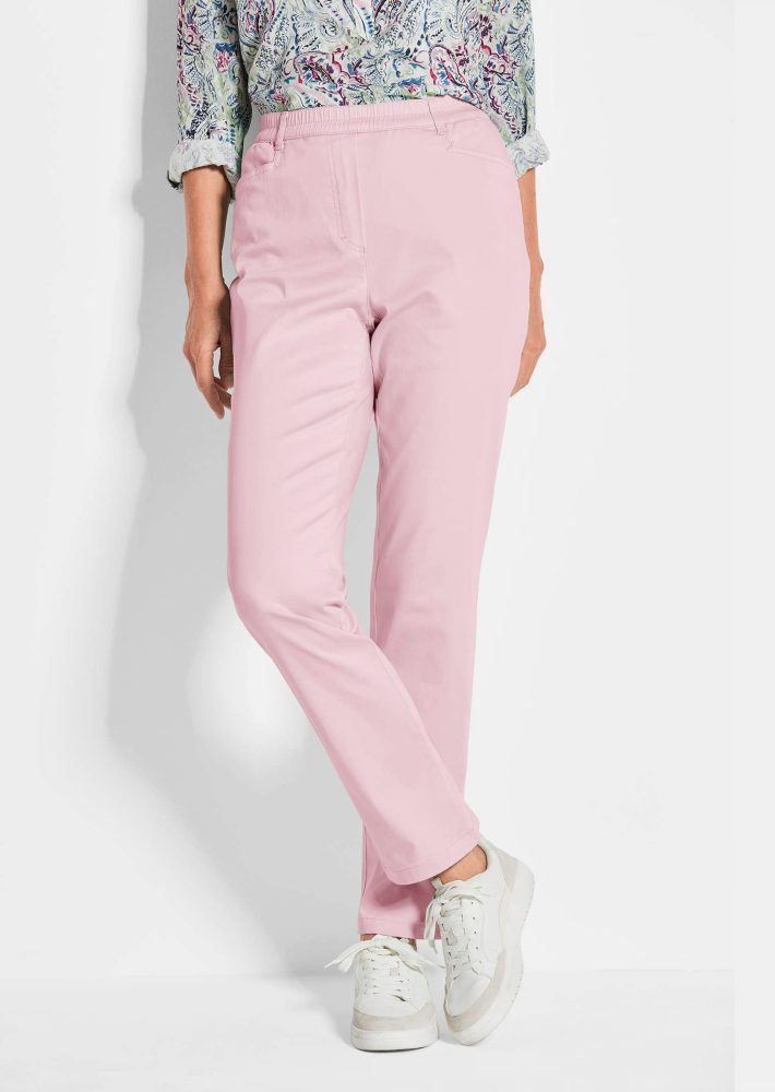 Schlupfhose LOUISA aus Baumwoll-Satin - rosé - Gr. 26 von Goldner Fashion