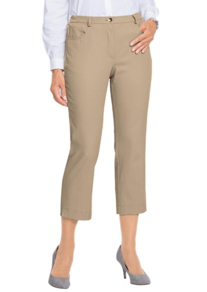 7/8-Jeanshose - beige - Gr. 195 von Goldner Fashion