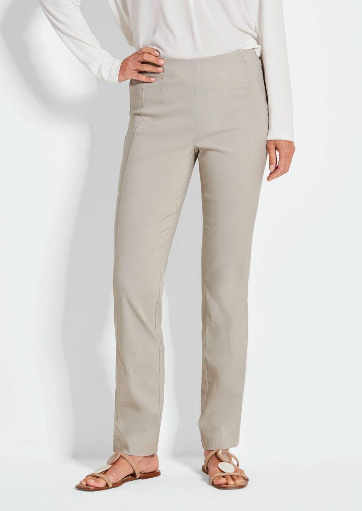 Pflegeleichte Bengalinhose CARLA - beige - Gr. 19 von Goldner Fashion