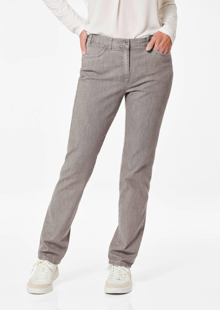 Edle Jeans LOUISA COMFORT+ - beige - Gr. 24 von Goldner Fashion