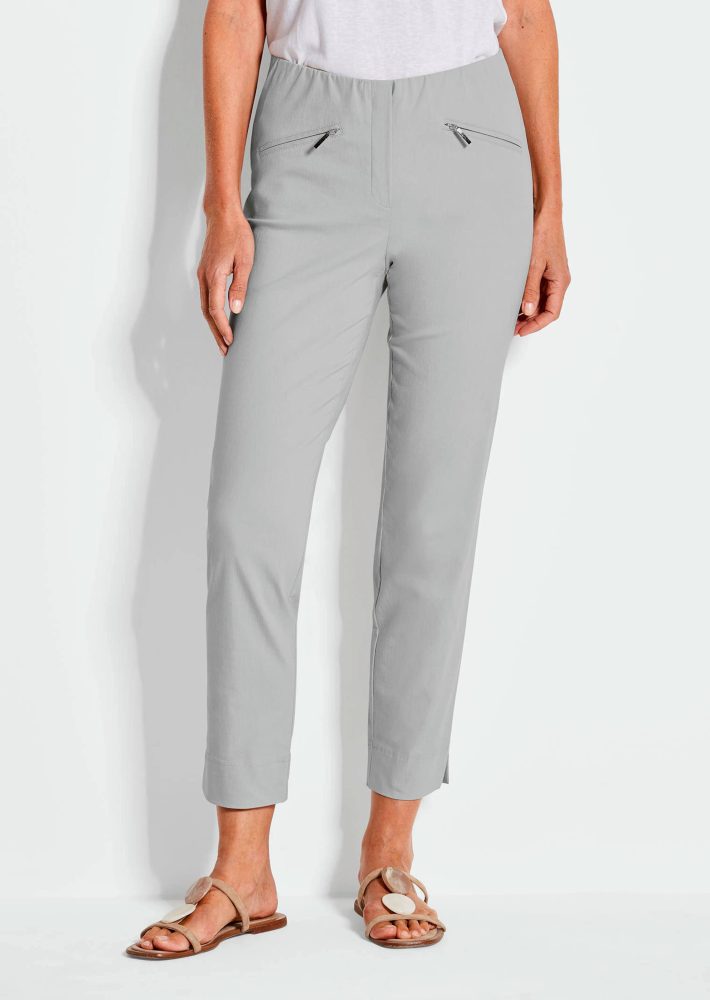 7/8-Bengalinhose LOUISA - stein - Gr. 21 von Goldner Fashion