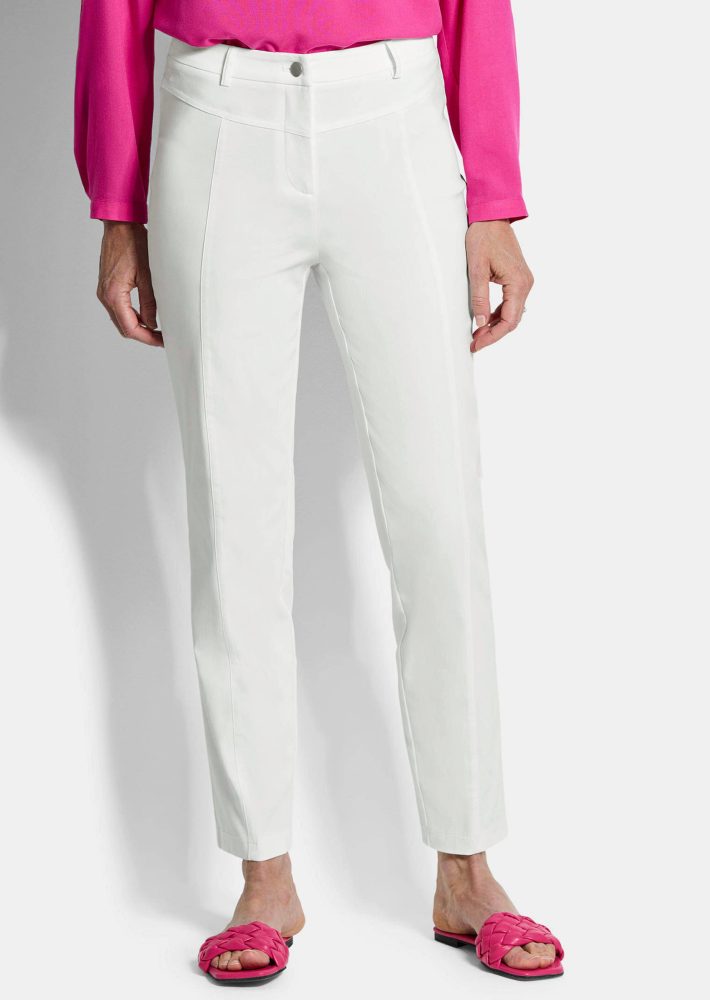 Bengalinhose LOUISA aus Super Stretch - weiss - Gr. 20 von Goldner Fashion