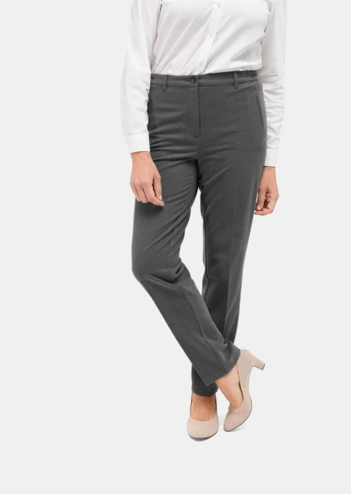 Weiche Flanellhose LOUISA - grau - Gr. 20 von Goldner Fashion