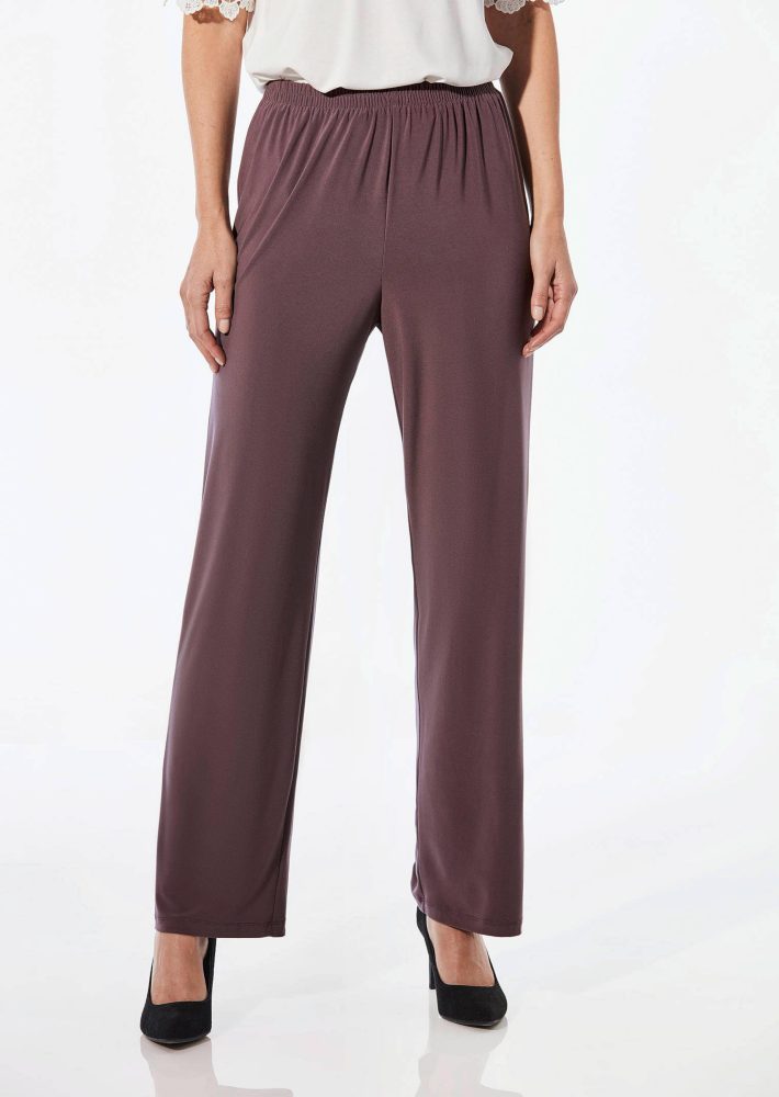 Bequeme Slinky-Hose VERA - aubergine - Gr. 21 von Goldner Fashion