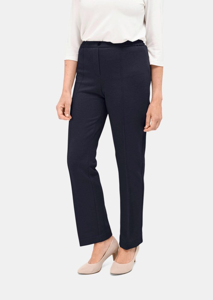 Thermo-Schlupfhose CARLA aus Jersey - marine - Gr. 19 von Goldner Fashion