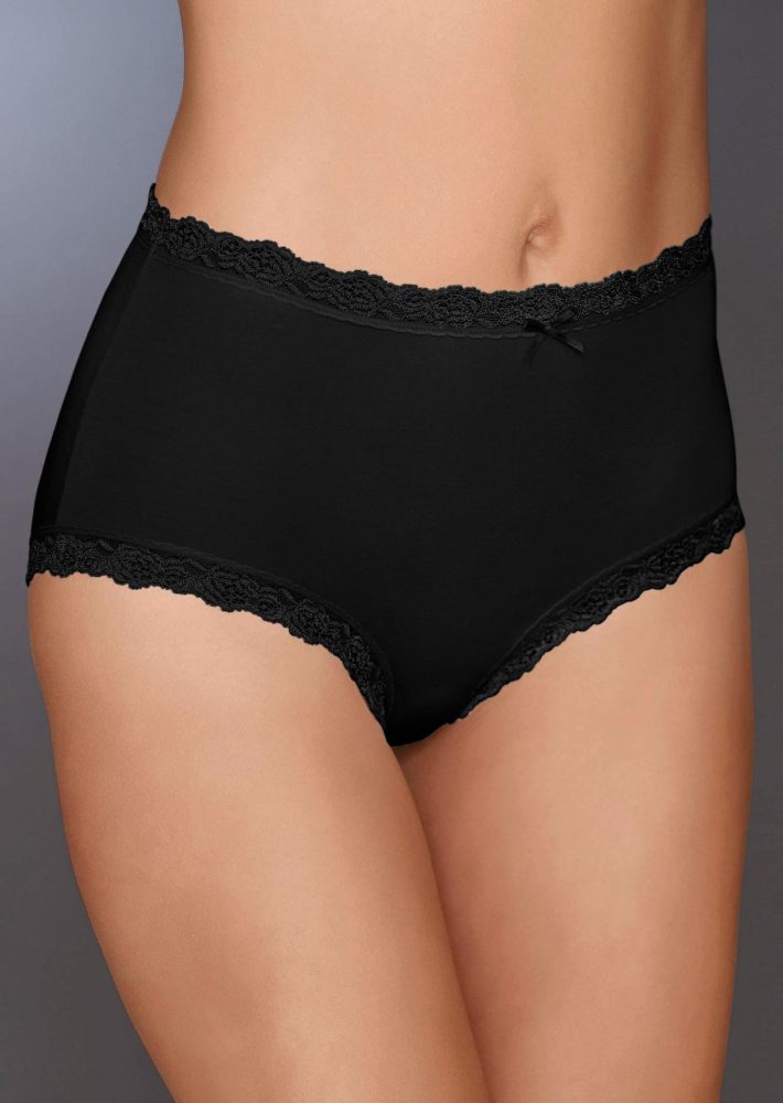 Taillenslip im 3er-Pack - schwarz - Gr. 42 von Goldner Fashion