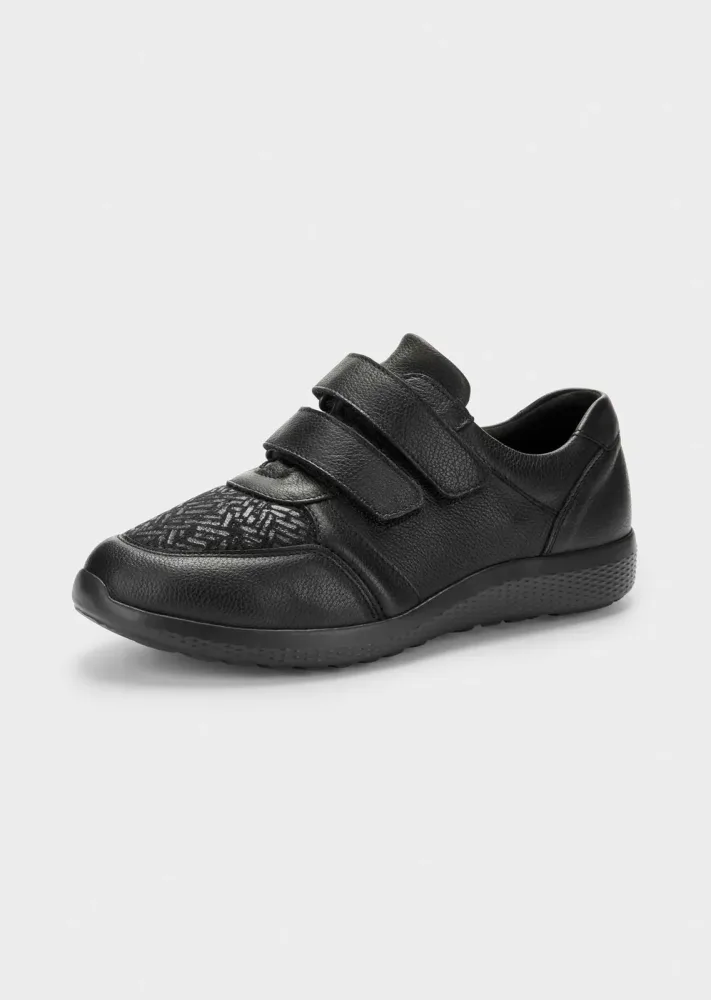 Hallux-Schuhe aus Nappa-Leder - schwarz - Gr. 3,5 von Goldner Fashion