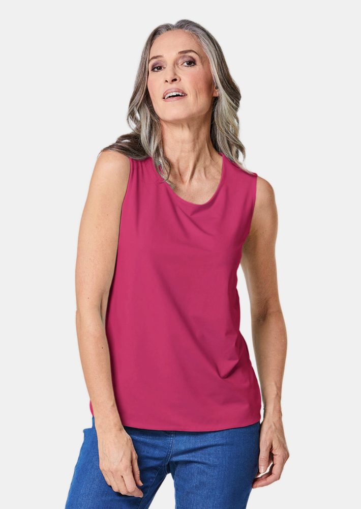 Gepflegtes Top in formstabiler Ware - pink - Gr. 25 von Goldner Fashion