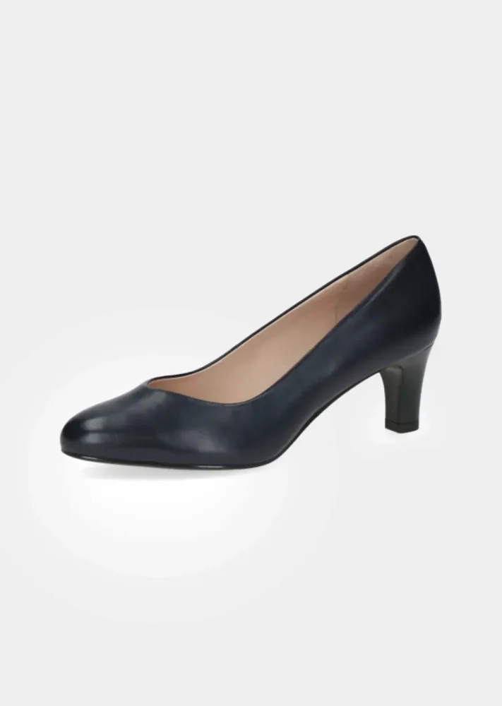 Pumps aus Echtleder - marine - Gr. 7,5 von Goldner Fashion