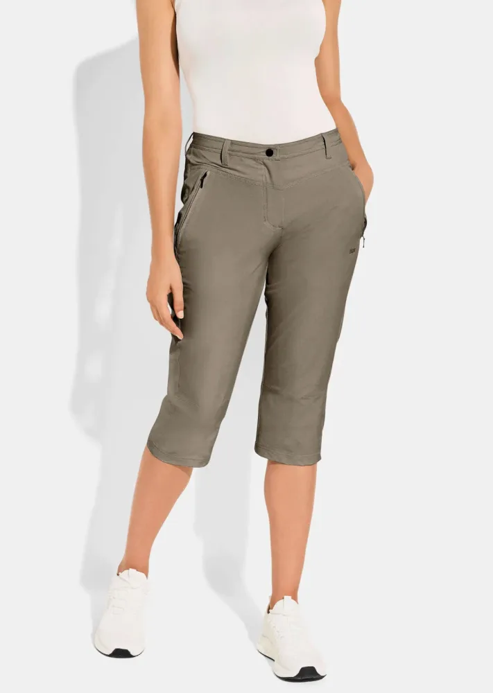 Freizeithose aus Active-Stretch-Material - taupe - Gr. 42 von Goldner Fashion