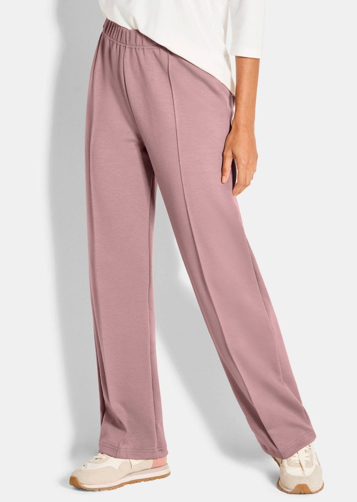 Locker fallende Jogginghose - rosé - Gr. 40 von Goldner Fashion