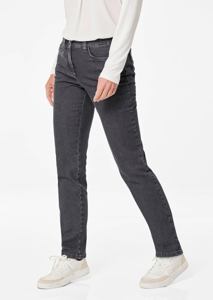 Röhrenjeans LOUISA COMFORT+ - anthrazit - Gr. 56 von Goldner Fashion