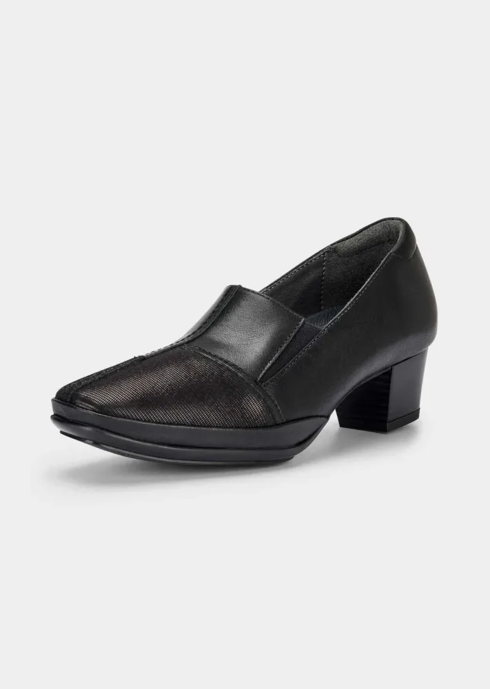 Pumps mit Ziernähten - schwarz - Gr. 37 von Goldner Fashion