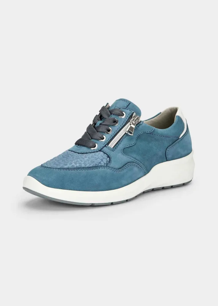 Hallux-Sneaker mit dämpfender Laufsohle - blau - Gr. 38 von Goldner Fashion