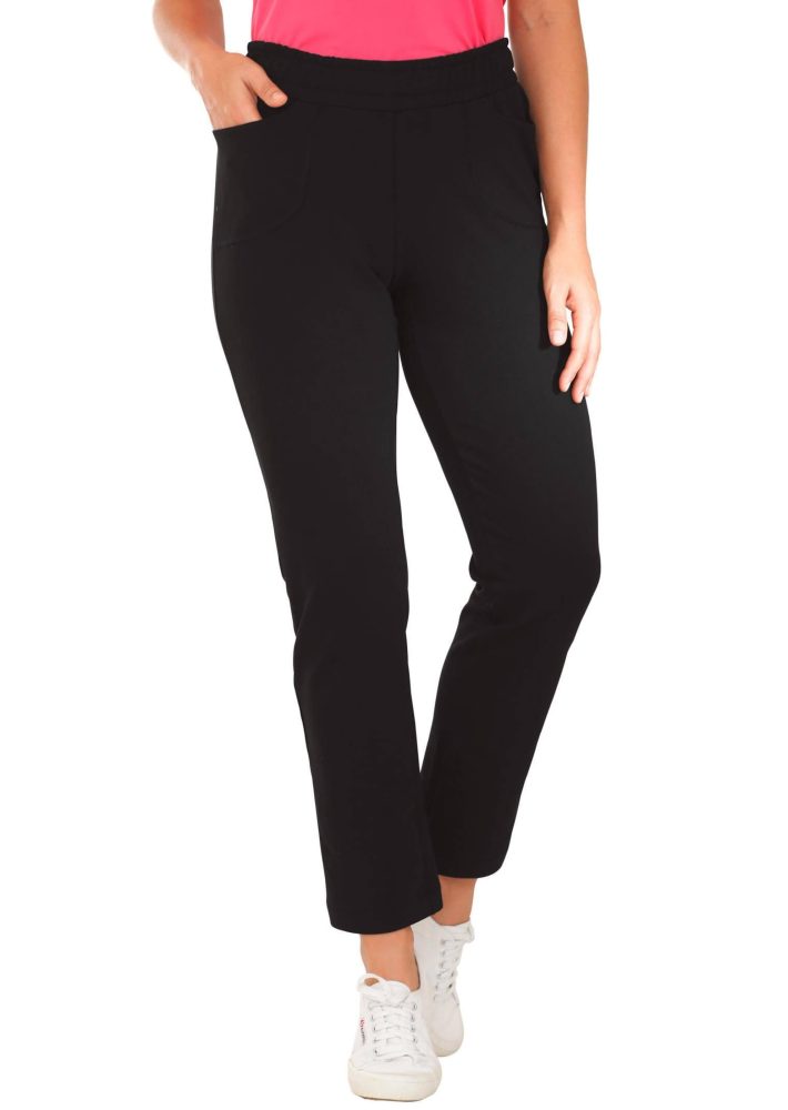 Bequeme Jogginghose zum Schlüpfen - schwarz - Gr. 20 von Goldner Fashion