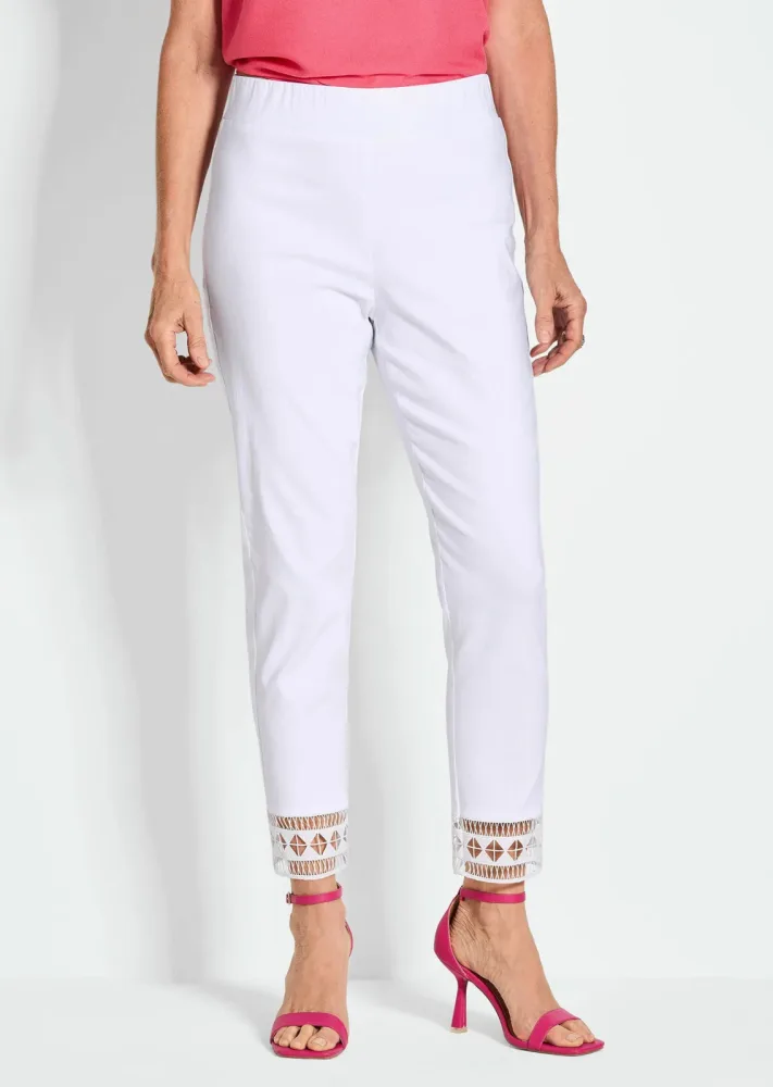 Schlupfhose LOUISA - weiss - Gr. 275 von Goldner Fashion