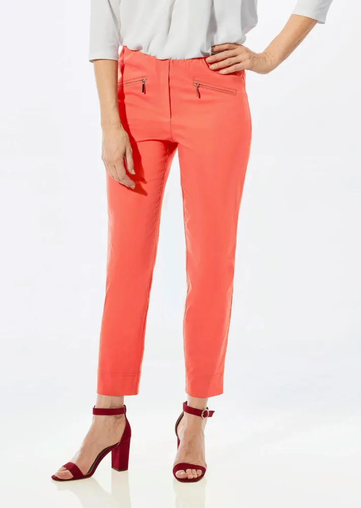 7/8-Bengalinhose LOUISA - orange - Gr. 195 von Goldner Fashion