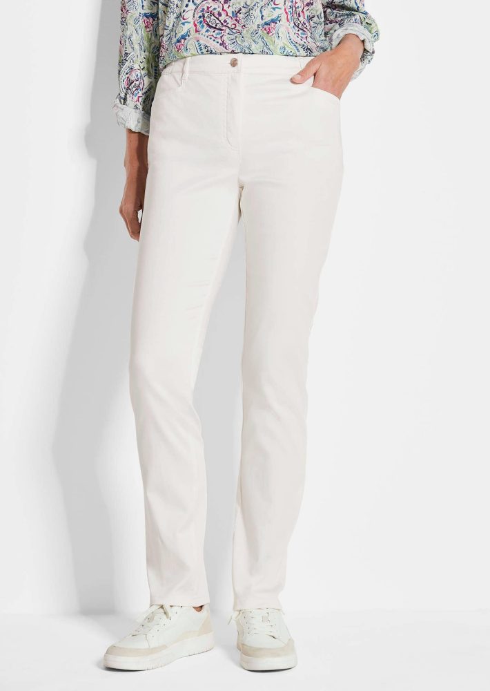 Satin-Baumwollhose LOUISA COMFORT+ - cremeweiss - Gr. 26 von Goldner Fashion