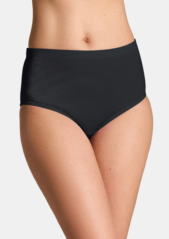 Taillenslip im 7er-Pack - schwarz - Gr. 38 von Goldner Fashion