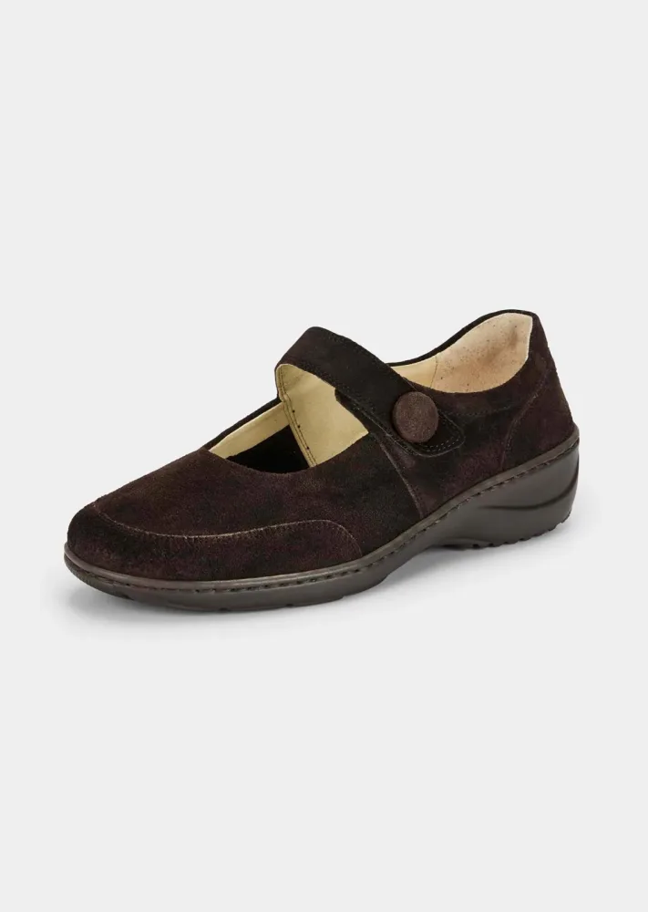 Ballerinas aus Leder - braun - Gr. 40 von Goldner Fashion