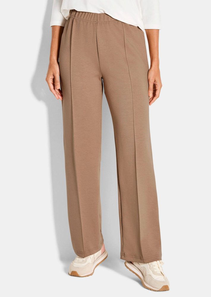 Locker fallende Jogginghose - beige - Gr. 25 von Goldner Fashion